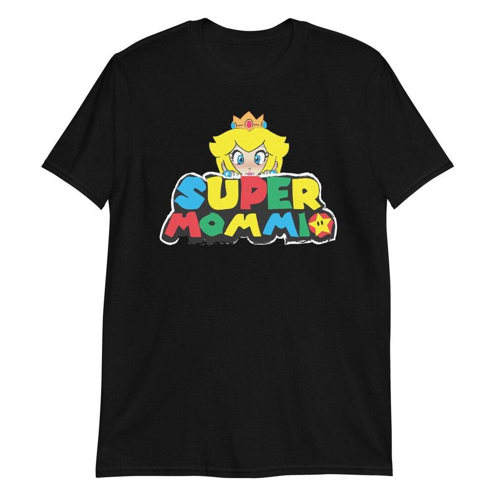 Super Mommio, Gamer Mom,Happy Mother_s Day Gift, T Shirt Black